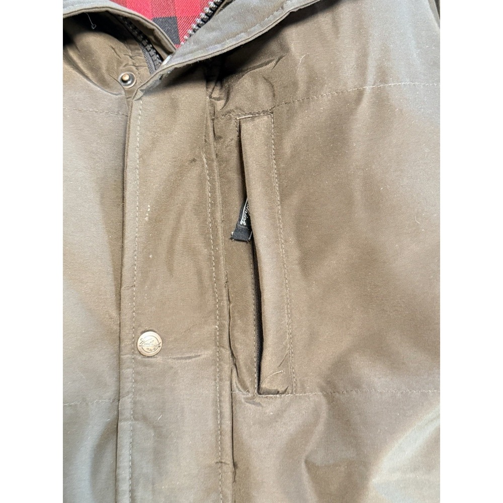 Authentic Woolrich Men's Dark Wood Langhorne Parka Jacket 550 Fill Down 16106 - Picture 3 of 11